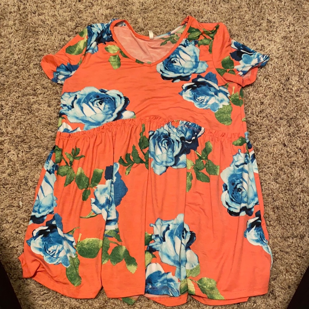 Peplum Floral Top
